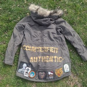 Custom Patched Utility Light Jacket